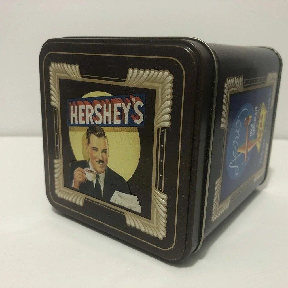 Hershey 1997 Millennium Series Canister #2 Vintage Tin Box with Lid ##
